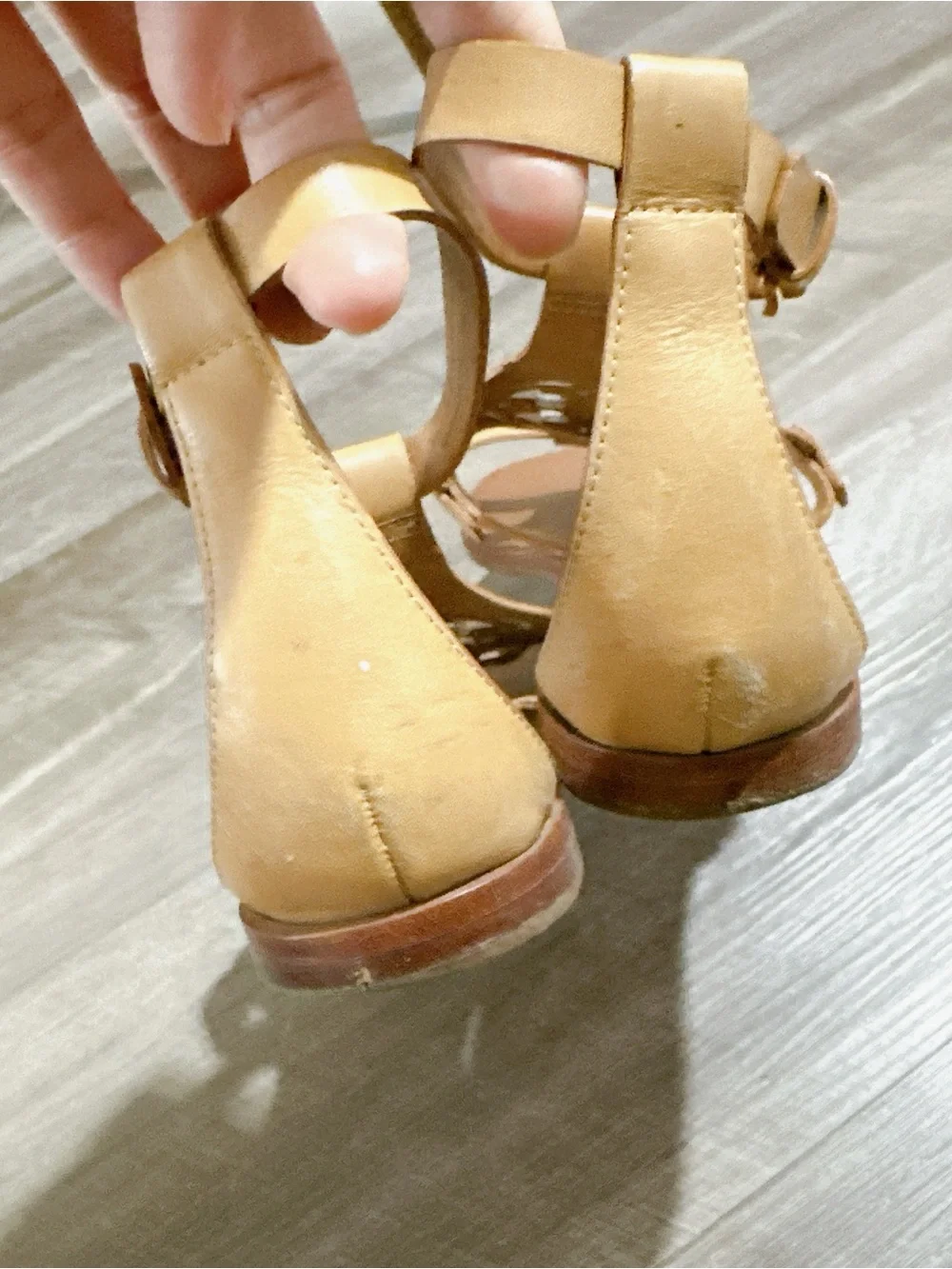Tory Burch Zoey Leather Sandals Tan / Camel